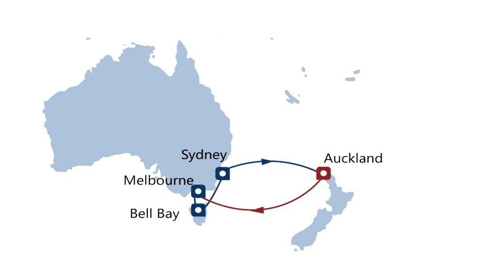 COSCO Shipping Australia New Zealand Regional Branch ANE Route Successfully Launched